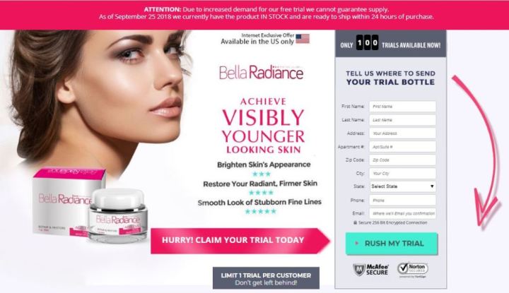 Where to buy Bella Radiance Cream